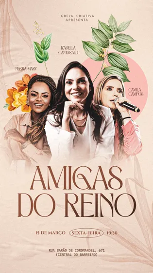 Exemplo de arte cristã em tons pastéis